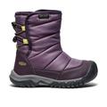 Black Plum/Daiquiri Green - Keen - Little Kids' Puffrider Waterproof Winter Boot