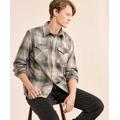 Grey/Tan Mix Plaid - Pendleton - Men's Plaid Snap-Front Western Canyon Shirt