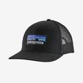 Black - Patagonia - P-6 Logo Trucker Hat