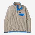 Oatmeal Heather w/Vessel Blue - Patagonia - Women's LW Synch Snap-T P/O