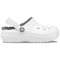 White / Grey - Crocs - Kid's Classic Lined Clog