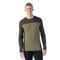 Winter Moss/North Woods - Smartwool - Men's Classic Thermal Merino Base Layer Colorblock Crew