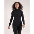 Black - Arc'teryx - Kyanite Baselayer Zip Neck Women's