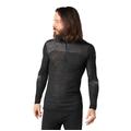 Black-White - Smartwool - Men's Intraknit Thermal Merino Base Layer 1/4 Zip