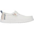 White / Stone Grey - Crocs - Men's Wally Craft Linen