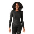 Black-White - Smartwool - Women's Intraknit Thermal Merino Base Layer Crew