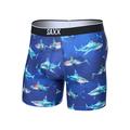 Shattered Sharks-Blue - Saxx - Men's Volt Breathable Mesh Boxer Briefs