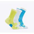 Diva Blue / Ice Water / Evening Primrose - HOKA - Unisex Crew Run Sock 3-Pack