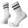 White - Smartwool - Athletic Stripe Targeted Cushion Crew Socks