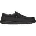 Black / Black - Crocs - Men's Wally Canvas