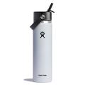 White - Hydro Flask - 24 oz Wide Flex Straw Cap