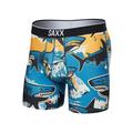 Shark Street-Blue - Saxx - Men's Volt Breathable Mesh Boxer Briefs