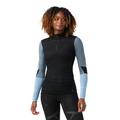 Black - Smartwool - Women's Intraknit Thermal Merino Base Layer Colorblock 1/4 Zip