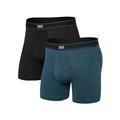 Storm/Black - Saxx - Men's Daytripper (2 Pack) Boxer Briefs