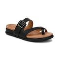 Black Leather - Vionic - Women's Carmela Strappy Slide Sandal