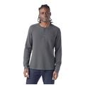 Charcoal - Smartwool - Men's Waffle Long Sleeve Henley