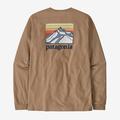 Grayling Brown - Patagonia - Men's L/S Line Logo Ridge Responsibili-Tee