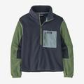 Pitch Blue w/Terrain Green - Patagonia - Women's Microdini 1/2 Zip P/O