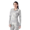 Light Gray Foggy Pines - Smartwool - Women's Classic Thermal Merino Base Layer 1/4 Zip