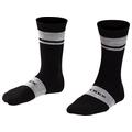 Black - Trek - Race Crew Cushioned Merino Wool Cycling Sock