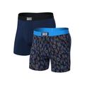 Bunch O' Boats/Maritime - Saxx - Men's Ultra Super Soft (2 Pack) Open Fly Boxer Briefs