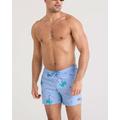 Palmtastic-Bel Air Blue - Saxx - Men's Oh Buoy 2N1 Swim Shorts