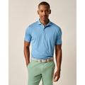 Barrels Blue and Seychelles - Johnnie-O - Men's Lyndon Striped Jersey Performance Polo