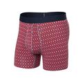 Vintage Geo-Red - Saxx - Men's DropTemp Cooling Cotton Boxer Briefs