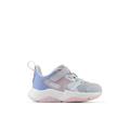 Bright Sky/Granite/Rose Sugar - New Balance - Kid's Rave Run V2 Bungee Lace With Top Strap
