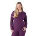 Purple Iris Heather - Smartwool - Women's Classic Thermal Merino Base Layer Crew Plus