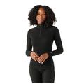 Black - Smartwool - Women's Classic Thermal Merino Base Layer 1/4 Zip