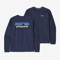 Classic Navy - Patagonia - Men's L/S P-6 Logo Responsibili-Tee