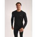 Black - Arc'teryx - Rho Merino Wool Crew Neck LS Men's