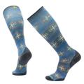 Deep Navy - Smartwool - Ski Paths Crossed Print Over The Calf Socks