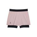 Mauve | Black - On Running - Womens 3" Performance 2/1 Shorts