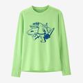 Water People Gator: Salamander Green - Patagonia - Kid's L/S Cap SW T-Shirt