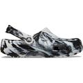 White / Black - Crocs - Classic Marbled Clog