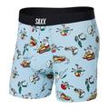 Totally Tubular- Fog Blue - Saxx - Men's Vibe Super Soft Boxer Briefs