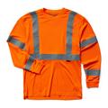 Bright Orange - Wolverine - Men's Caution Tee Ls Pkgd