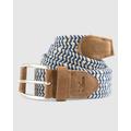 Sand - Johnnie-O - Men's Cotton Stretch Belt