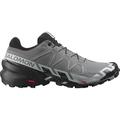 Quiet Shade / Black / Pearl Blue - Salomon - Men's Speedcross 6 Wide