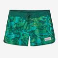 Cliffs and Waves: Conifer Green - Patagonia - Women's Wavefarer Boardshorts - 5 in.