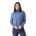 Violet Blue Marl - Smartwool - Women's Edgewood Mock Neck Sweater