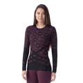 Eggplant/Black - Smartwool - Women's Intraknit Thermal Merino Base Layer Pattern Crew