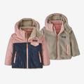 New Navy w/Mallow Pink - Patagonia - Baby Reversible Tribbles Hoody