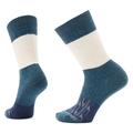 Twilight Blue/Moonbeam - Smartwool - Everyday Color Block Cable Crew Socks