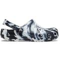 Black / White - Crocs - Kid's Classic Marbled Clog