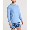 Bel Air Blue Heather - Saxx - Men's DropTemp All Day Cooling Long Sleeve Hoodie