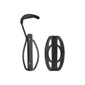 Black - Delta - Single Bike Wall Mount Rack with Tray