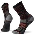 Black - Smartwool - Hike Light Cushion Mountain Range Pattern Crew Socks